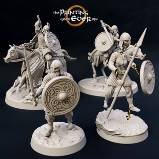 modular ridermercia shieldsmen - presupported printing goes ever Tabletop Characters & Creatures Fantasy Universe Store accessory fantasy fighter head knight mini viking wargaming warhammer warrior weapon customizable horse miniature lotr base norse tabletop cavalry rider pieces customizer 28mm dnd bits configure mounted cloak frostgrave skirmish personalize 5e norman pre-supported saxon 3d print model - Mito3D