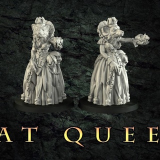 rat queen crosslances Tabletop Characters & Creatures Fantasy Universe Store chess epic fantasy war warhammer thrones painting nice age skaven ratman presupported ratmen ninth chitubox vermin queendom 3d print model - Mito3D