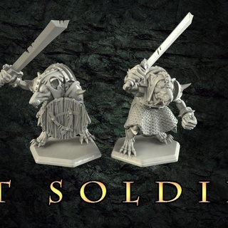 rat soldiers crosslances Tabletop Characters & Creatures Fantasy Universe Store fantasy game miniatures shield soldier sword warhammer painting boardgame tabletop plague warriors skaven presupported ratmen ninthage oldhammer chitubox 3d print model - Mito3D