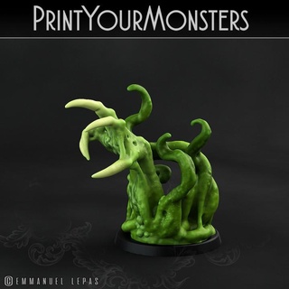 corrupting claw oozen printyourmonsters Tabletop Characters & Creatures Fantasy Universe print monster support resin monsters ooze slime patreon emmanuel tribe lepas supported 3d print model - Mito3D