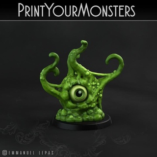 sentient observer ooze 2 printyourmonsters Tabletop Characters & Creatures Fantasy Universe print monster support monsters slime patreon emmanuel tribe lepas supported 3d print model - Mito3D