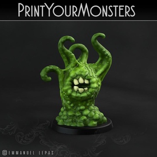sentient orator ooze printyourmonsters Tabletop Characters & Creatures Fantasy Universe print monster support resin monsters slime emmanuel lepas supported 3d print model - Mito3D