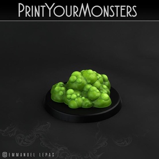small necrotic ooze printyourmonsters Tabletop Characters & Creatures Fantasy Universe print monster support resin monsters slime patreon emmanuel tribe lepas supported 1 3d print model - Mito3D