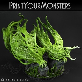 sentient dragon ooze printyourmonsters Tabletop Characters & Creatures Fantasy Universe Store print monster support resin monsters slime patreon emmanuel tribe lepas supported 3d print model - Mito3D