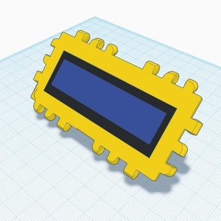 polypanels lcd m3 bolts holder alexey anipchenko Gadgets & Electronics Computer Spare Parts Computers arduino lcdholdr 3d print model - Mito3D