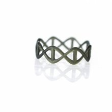 dna silver ring gioielli dnasilverringjewellery 3d print model - Mito3D