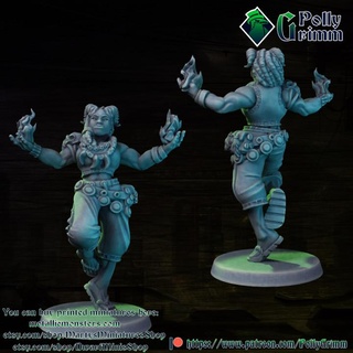 Tischplatte Miniatur sci fi Cyberpunk Fantasie Straße Schamane Oger Pollygrimm Zeichen Kreaturen Universum Geschäft weiblich Spiel Mini Charakter Magie Brettspiel Schattenlauf 3d print model - Mito3D