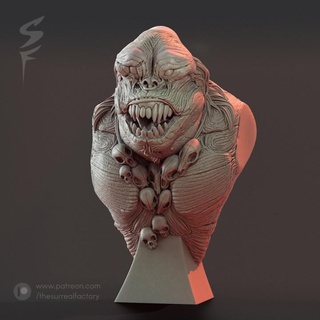 terrore scimmia thesurrealfactory tavolo personaggi creature Sci Fi universo negozio fan arte busti animale fallimento creatura mostro spaventoso 3d print model - Mito3D