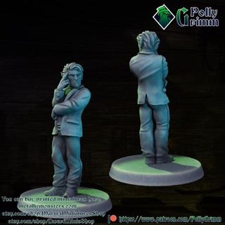 tabletop miniature sci-fi cyberpunk fantasy elf businessman pollygrimm Tabletop Characters & Creatures Sci-Fi Universe Store boss game mini character boardgame shadowrun 3d print model - Mito3D