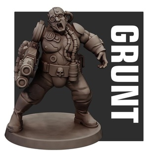 grunt jukko Tabletop Characters & Creatures Sci-Fi Universe Store miniature scifi tabletop wargame grimdark redpilgrim 3d print model - Mito3D