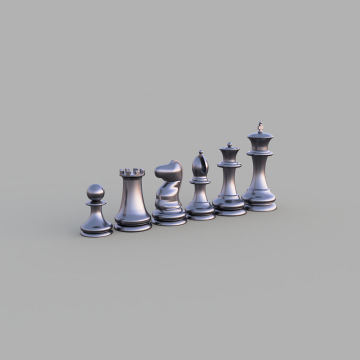 chess set kevin Board Games Chess Sets 3D print model - Mito3D