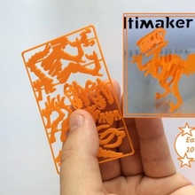 velociraptor biglietto visita giochi giocattoli business card 3d print model - Mito3D