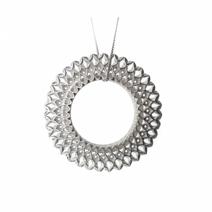 kolye tüylü mücevher takı 3D print model - Mito3D