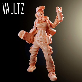 vick patenci pre supported Vaultz minyatürler masaüstü karakterler yaratıklar mağaza kahraman modern zombi karakter minyatür paten hayatta kalan 3d print model - Mito3D