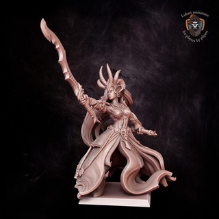 temple exarch lubart miniatures Tabletop Characters & Creatures Fantasy Universe characters fantasy warhammer sla age wargame 9th warhammerfantasy whfb theninthage ninthage ninth dreadelves darkelfs darkelves t9a lubartminiatures 3d print model - Mito3D