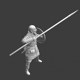 noble russian knight shield wall northern crusades miniatures Tabletop Characters & Creatures Historical Universe Store 3d print armour medieval spear wargaming heavy tabletop infantry 28mm formation lake crusader shieldwall peipus nogle balded 3d print model - Mito3D
