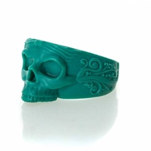 anillo cráneo joyería joya anillos 3d print model - Mito3D