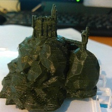 castle hill education print war abs age fort 3d print model - Mito3D
