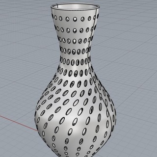parametric vessel filippo ruggiero Home & Garden Homeware Vases, pots and planters decoration home 3d print model - Mito3D
