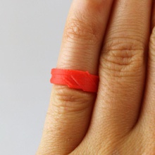 halo tron inspirado anillo joyería moda 3d print model - Mito3D