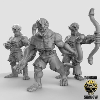ghouls bows pre supported duncan shadow Tabletop Characters & Creatures Fantasy Universe Store undead warhammer bow dungeonsanddragons dnd tabletopgames kingsofwar ageofsigmar ttrpg presupported 3d print model - Mito3D