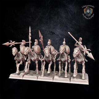 skeleton cavalry lubart miniatures Tabletop Characters & Creatures Fantasy Universe fantasy warhammer sla age wargame core 9th ud warhammerfantasy whfb tombkings theninthage ninthage ninth t9a lubartminiatures undyingdynasties 3d print model - Mito3D