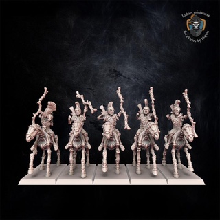 skeleton scouts lubart miniatures Tabletop Characters & Creatures Fantasy Universe fantasy warhammer sla age wargame core 9th ud warhammerfantasy whfb tombkings theninthage ninthage ninth t9a lubartminiatures undyingdynasties 3d print model - Mito3D