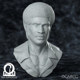 king disco presupported ogareg miniatures  Store Fan Art Busts bust modern roleplay tabletop blender sculpting dnd disco dynamite afro  3d print model - Mito3D
