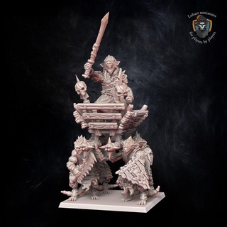 tyrant vermin guard litter lubart miniatures Tabletop Characters & Creatures Fantasy Universe characters fantasy warhammer sla age wargame 9th warhammerfantasy whfb theninthage ninthage ninth t9a lubartminiatures tvs theverminswarm 3d print model - Mito3D