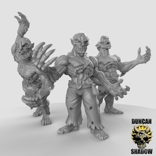 ghouls claws pre supported duncan shadow Tabletop Characters & Creatures Fantasy Universe Store fantasy undead warhammer dungeonsanddragons dnd ghoul tabletopgames kingsofwar ageofsigmar presupported 3d print model - Mito3D