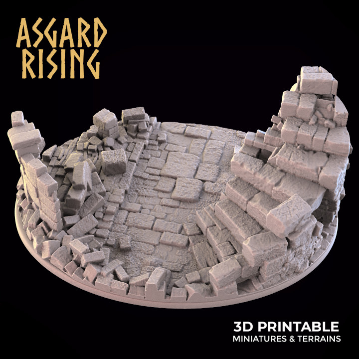 restos oval base 120x92mm presupuesto asgard creciente miniaturas Tienda grande 3D print model - Mito3D