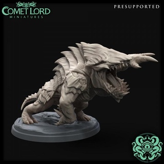 bulette comet lord miniatures Tabletop Characters & Creatures Fantasy Universe Store creature gem monster shark large crystal land gemstone dnd dnd5e 3d print model - Mito3D