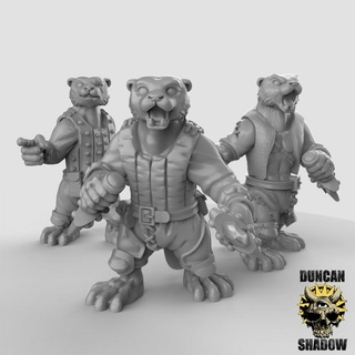 otter folk daggers pre supported duncan shadow Tabletop Characters & Creatures Fantasy Universe Store animal fantasy dungeonsanddragons dnd tabletopgames anthropomorphic ttrpg anthro presupported humblewood burrowsandbadgers 3d print model - Mito3D