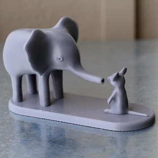 bambino elefante topo philippe barreaud casa giardino articoli per ornamenti negozio cucciolo 3d print model - Mito3D