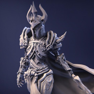ashinna intikamcı nerikson masaüstü karakterler yaratıklar fantezi Evren mağaza elf şövalye kafatası kılıç ölümsüz savaşçı Kara Şövalye dümen 3d print model - Mito3D