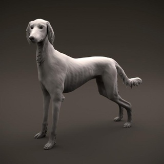 saluti cane dino giocattoli Giochi animale creatura figure negozio stampabile egiziano figura figurine segugio miniature domestico scultura miniatura vista mammifero canino 3d print model - Mito3D