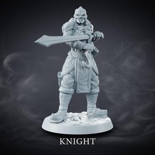 dark knight - abyss dwellers job hermes creative Tabletop Characters & Creatures Fantasy Universe Store demon armor sword warrior defender hardsurface 3d print model - Mito3D