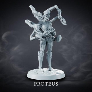 proteus - abyss dwellers job hermes creative Tabletop Characters & Creatures Sci-Fi Universe Store demon claws devil monster mythology sea arms crab lobster greekgod seamonster 3d print model - Mito3D