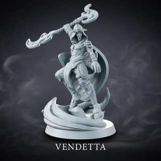 vendetta - abyss dwellers job hermes creative Tabletop Characters & Creatures Fantasy Universe Store demon goblin horror knight warrior hardsurface cape 3d print model - Mito3D