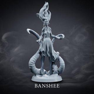 banshee abisso abitanti Ermete creativo tavolo personaggi creature fantasia universo negozio demone diavolo fantasma donna spettro creare 3d print model - Mito3D