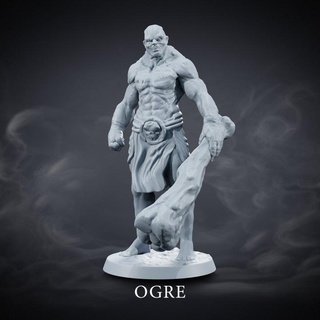 ogre - abyss dwellers job hermes creative Tabletop Characters & Creatures Fantasy Universe Store demon devil giant horror monster orc club create abomination 3d print model - Mito3D