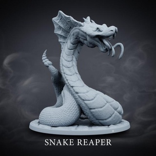 snake reaper - abyss dwellers job hermes creative Tabletop Characters & Creatures Fantasy Universe Store demon creature devil dragon horror reptile undead dead tail fangs danger scales 3d print model - Mito3D