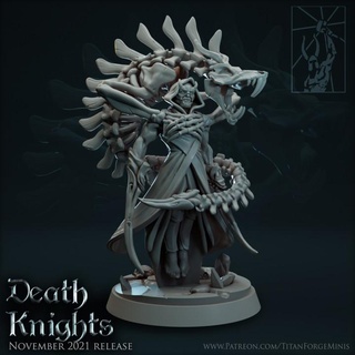 death knights mor-zhal bonespeaker titan forge miniatures Tabletop Characters & Creatures Fantasy Universe Store diablo fantasy king old rpg undead warhammer world wizard mage lich wargame chaos sorcerer necromancer mor zhal 3d print model - Mito3D