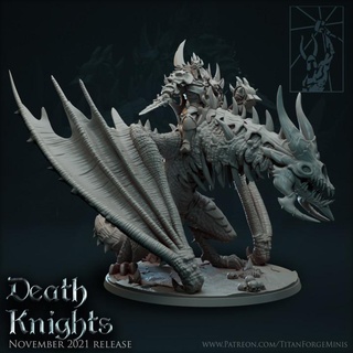 death knights mor-zhal lord titan forge miniatures Tabletop Characters & Creatures Fantasy Universe Store dragon knight skeleton sword undead vampire champion warcraft lich paladin rider mor zhal bonedragon geneal 3d print model - Mito3D