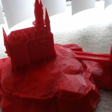 colina castelo educação 3d imprimir fort hill 3d print model - Mito3D