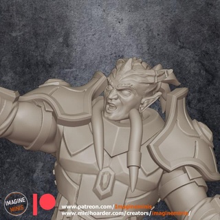 wp - sedai holy paladin imagine minis Tabletop Characters & Creatures Fantasy Universe fighter rpg warrior miniature warcraft wow tabletop dnd tiefling 32mm ttrpg 5e dnd5e draenei 3d print model - Mito3D
