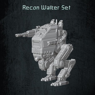 recon scout walker set quartermaster3d Tabletop Characters & Creatures Sci-Fi Universe Store vehicle scifi mech sentinel 28mm grimdark 3d print model - Mito3D