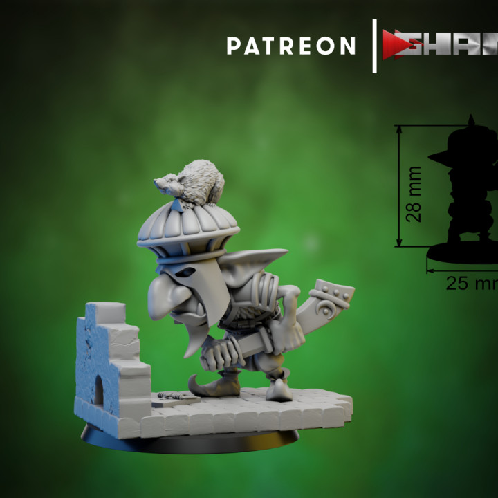 orco 2 persiano goblin supporto pronto ghamak tavolo personaggi creature fantasia universo negozio draghi dungeon warhammer miniatura gioco guerra dnd 9th wh aos 3D print model - Mito3D