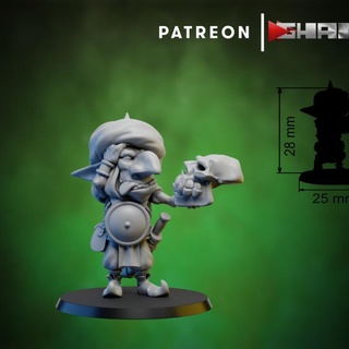 ogre 2 persian goblin 4 support ready ghamak Tabletop Characters & Creatures Fantasy Universe Store dragons dungeons fantasy warhammer miniature wargame dnd 9th wh aos 3d print model - Mito3D