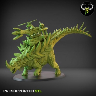 tauradon claybeastcreation Tabletop Characters & Creatures Fantasy Universe Store dinosaur fantasy lizard reptile tabletop wargame 3d print model - Mito3D
